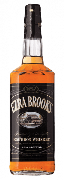 Ezra Brooks Bourbon bottle