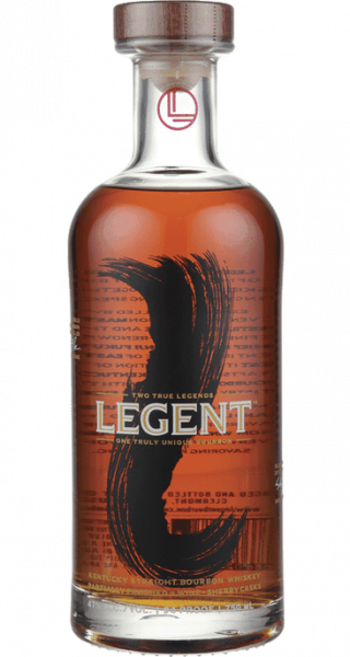 Bottle of Legent Kentucky Straight Bourbon whiskey